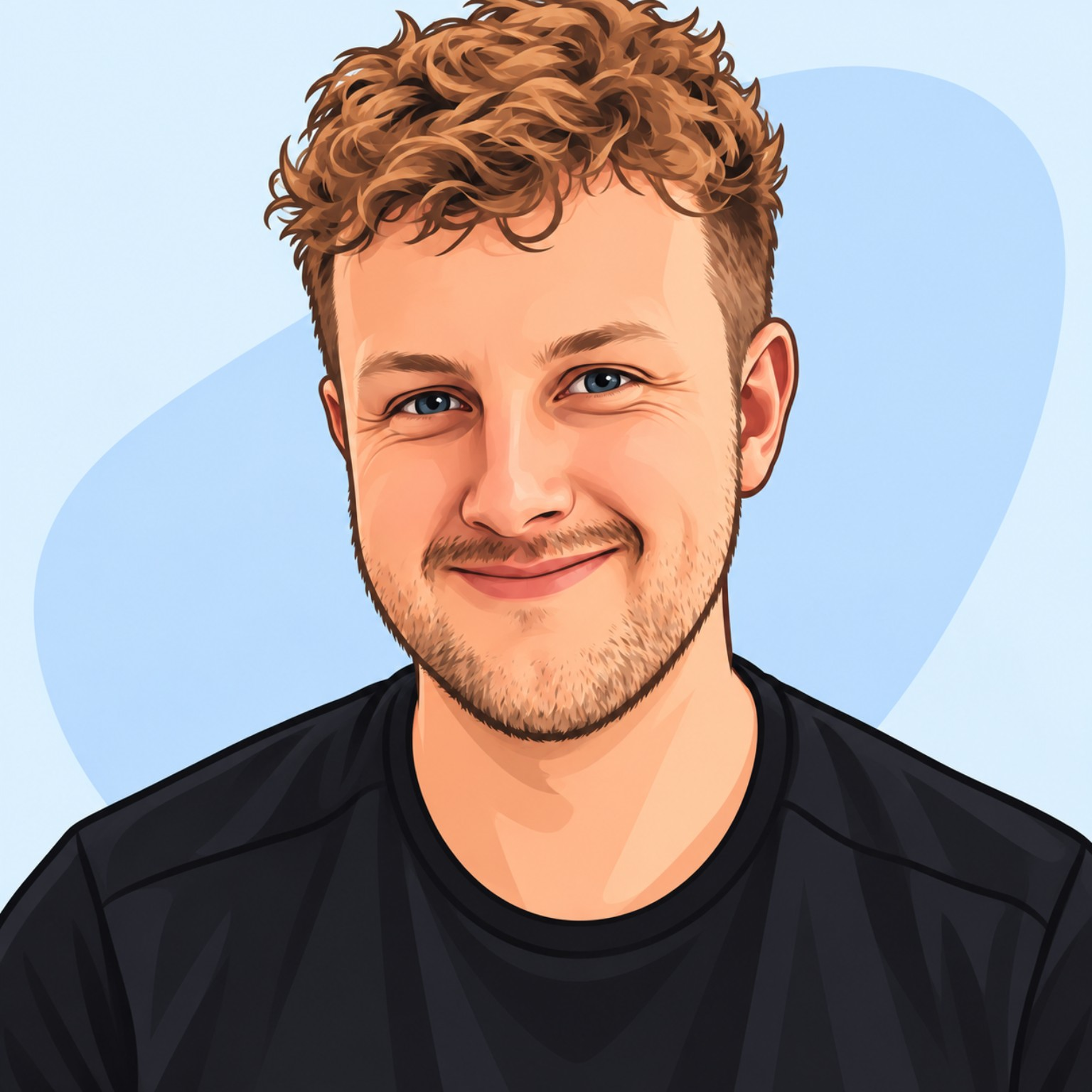 Cartoonportret van Dylan van Zijderveld