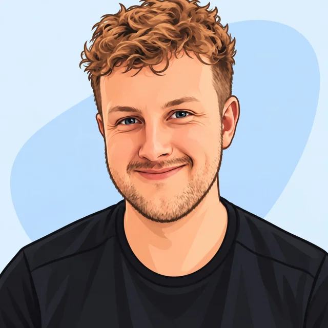 Cartoonportret van Dylan van Zijderveld